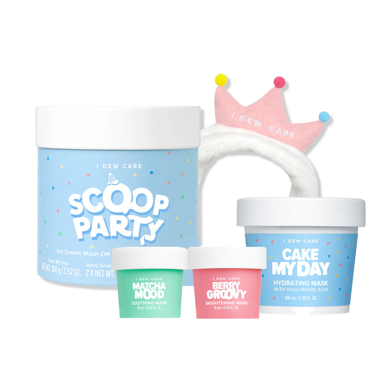 I Dew Care Scoop Party Face Mask Set – Hydrate, Refresh & Glow Instantly Now 40% OFF!