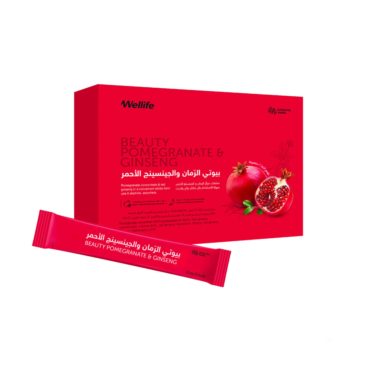 Pomegranate & Korean Red Ginseng Sticks - 10ml - 30 Sticks