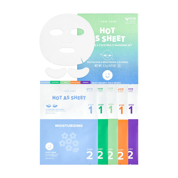 I DEW CARE Hot As Sheet Mask Set - 5-Day Skincare Routine